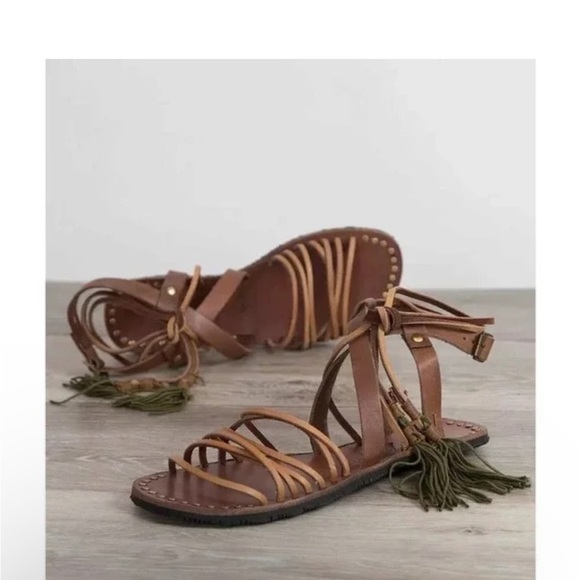 Free People Willow Gladiator Tassel Sandals – Size 36 - Picture 2 of 12